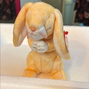 Ty Yellow and White Stuffed Bunny